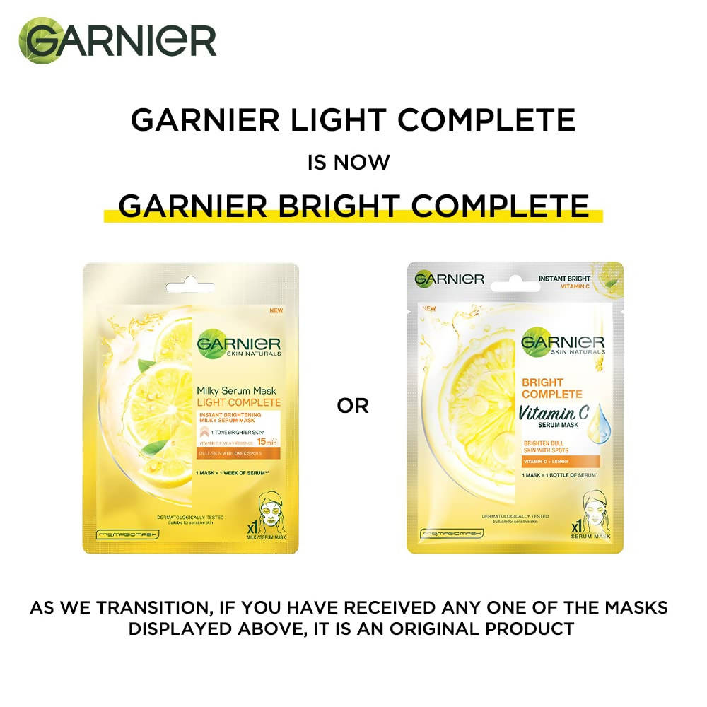 Garnier Bright Complete Vitamin C Serum Sheet Mask 