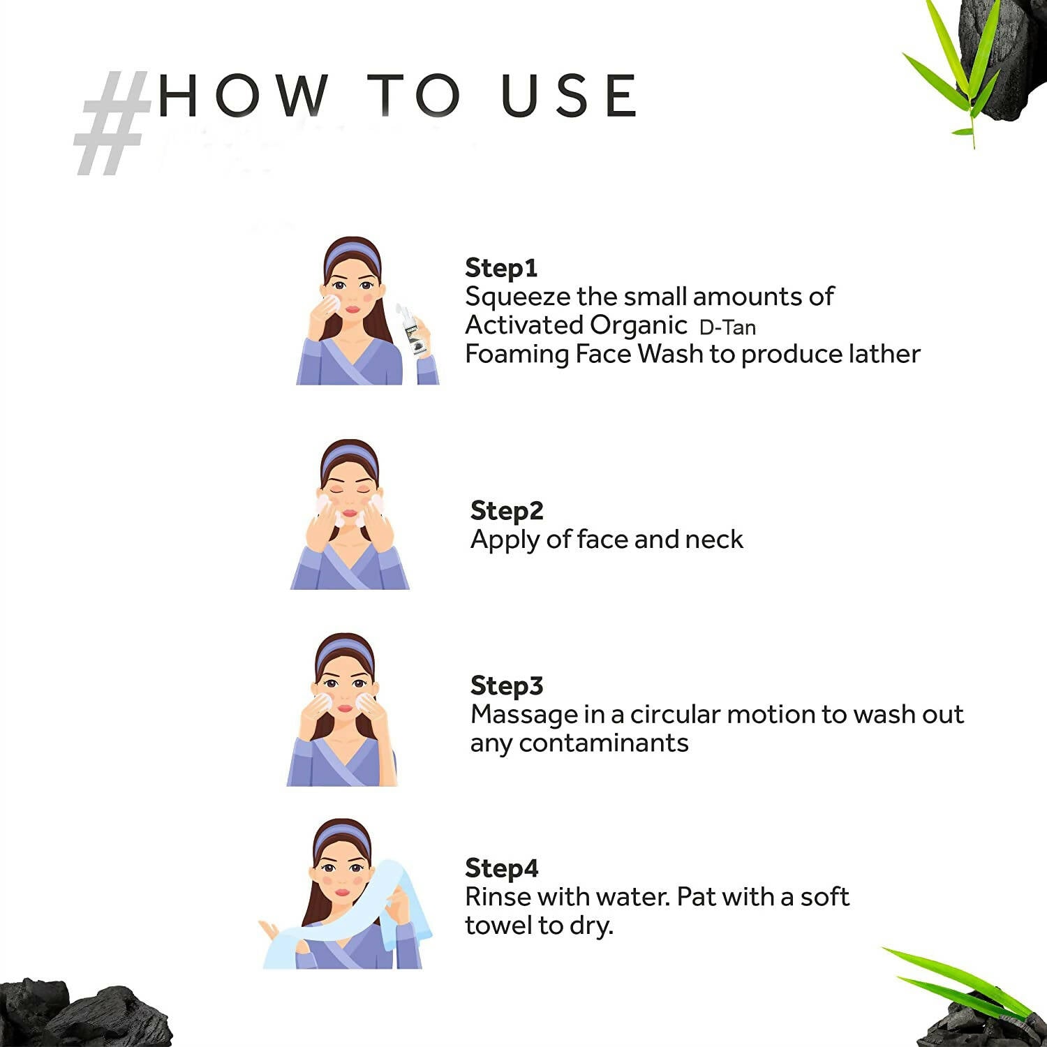 Herbal Canada D-Tan Foam Face Wash with Built in Face Brush 