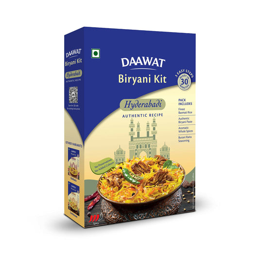 Daawat Biryani Kit Hyderabadi - Authentic Recipe - Grab2buy