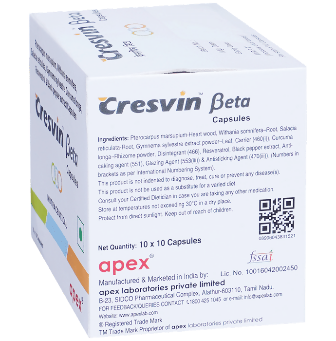 Apex Cresvin Beta Capsules 