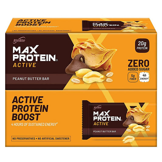 RiteBite Max Protein Active Peanut Butter Bar - Grab2buy