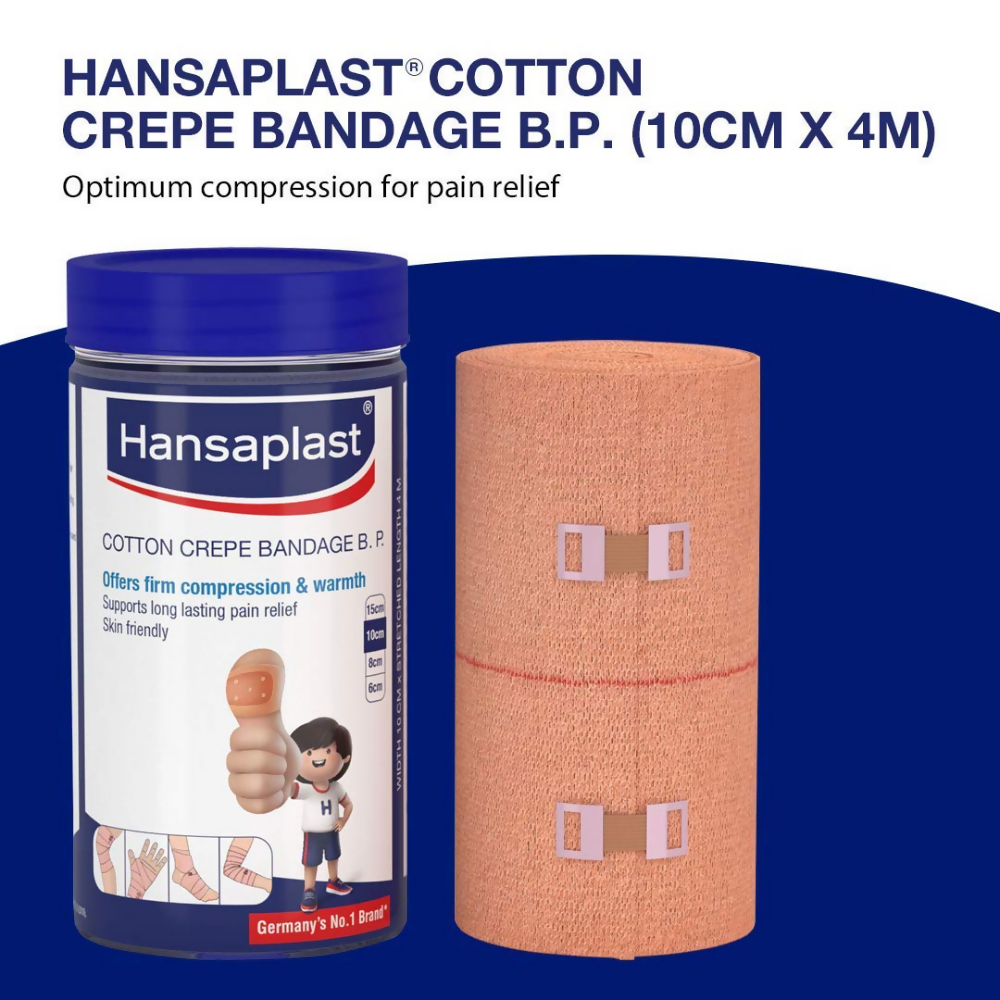 Hansaplast Soft Cotton Crepe Bandage For Pain Relief - Elastic 