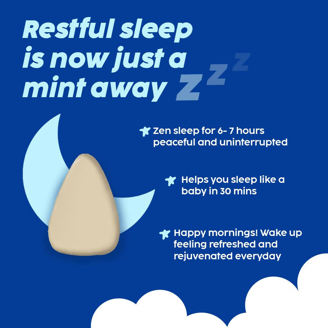 PLIX The Plant Fix Melatonin Deep Sleep Oral Dissolving Mini Mints Effervescent Tablets 