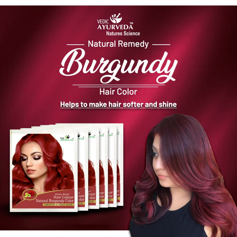 VedicAyurveda Henna Hair Color - Burgundy  Grab2Buy VedicAyurveda Grab2Buy