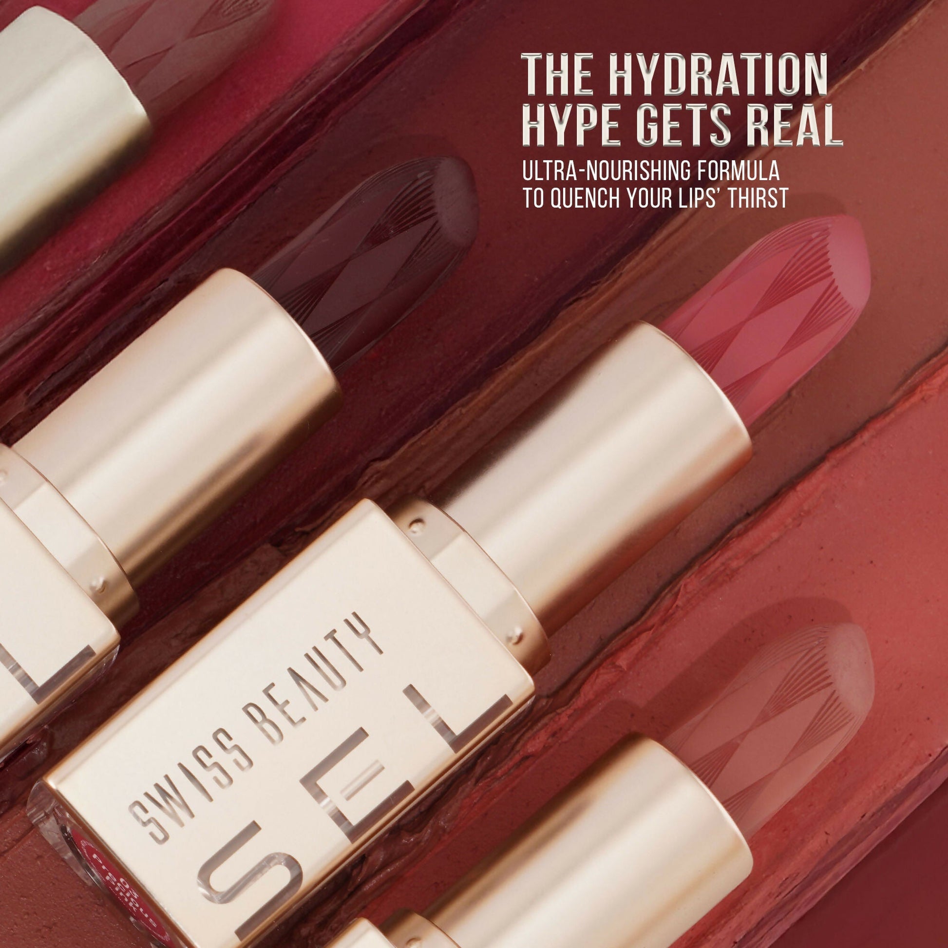 Swiss Beauty Select Creme Touch Hydrating Lipstick - 12 Worthy Wine 