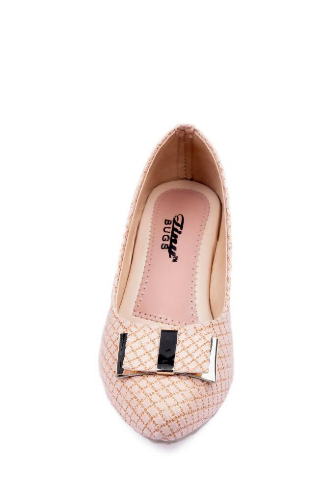 Tiny Bugs Girls Party Wear Ballerinas - Rose Gold  Grab2Buy Tiny Bugs Grab2Buy