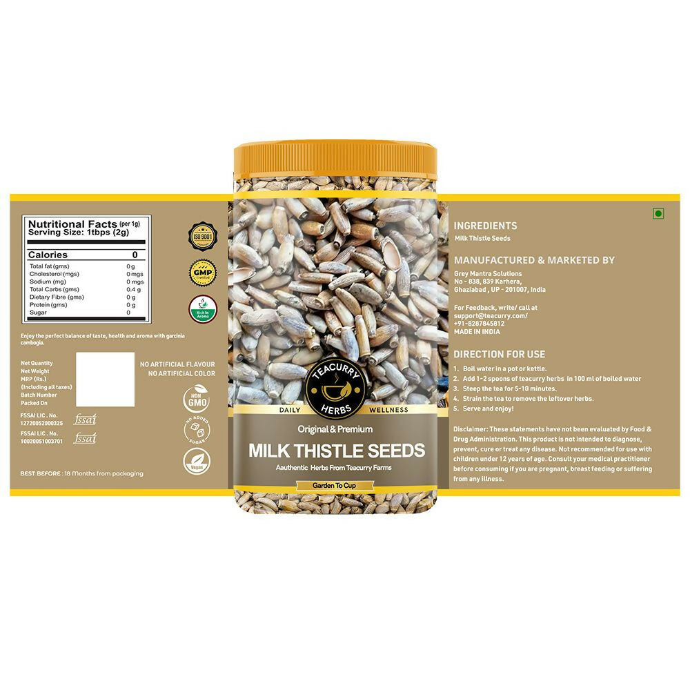 Teacurry Organic Milk Thistle Seeds 