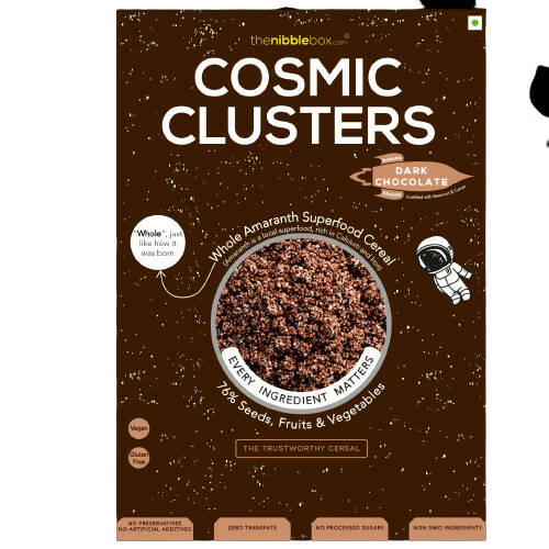 Thenibblebox Dark Chocolate Cosmic Clusters (Millet Cereals) 