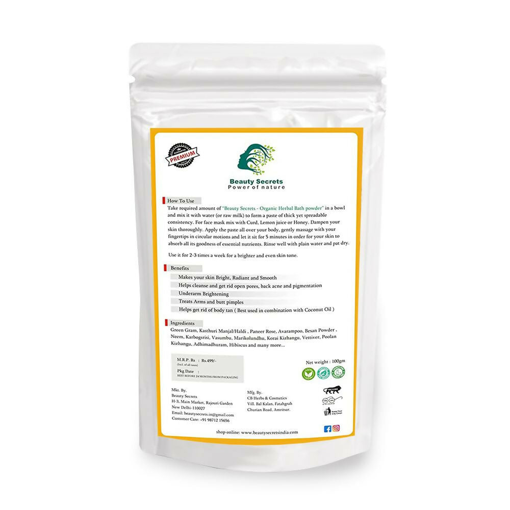 Beauty Secrets Ayurvedic Bridal Ubtan Powder 