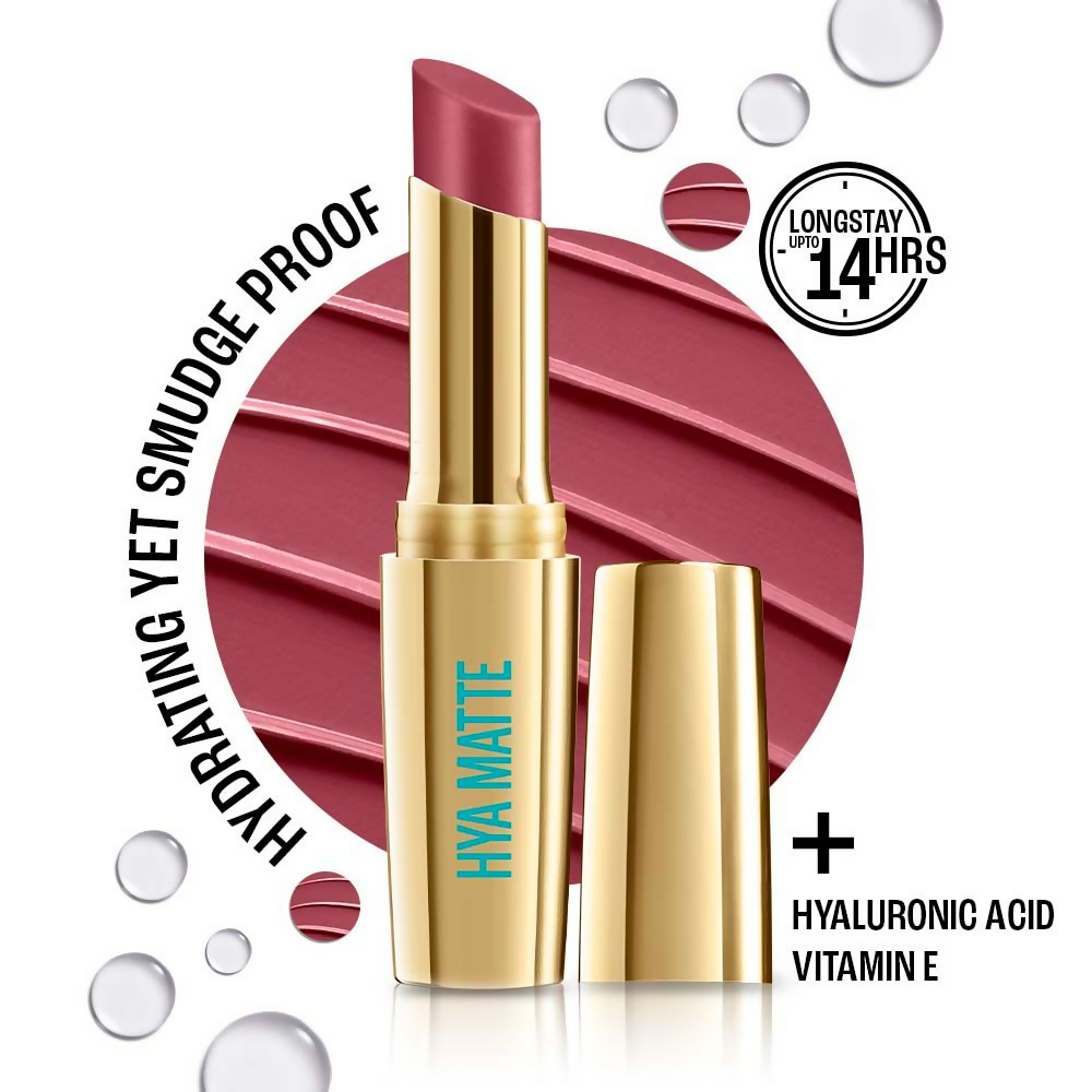 Lakme 9to5 Hya Matte Lipstick - Workday Rose
