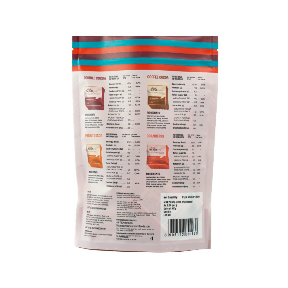 The Whole Truth Mini Protein Bars - The Peanut Party  Grab2Buy The Whole Truth Grab2Buy