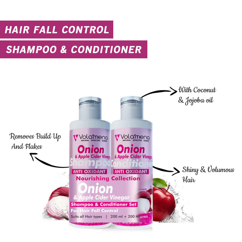 Volamena Onion Apple Cider Vinegar Shampoo And Conditioner  Grab2Buy Volamena Grab2Buy