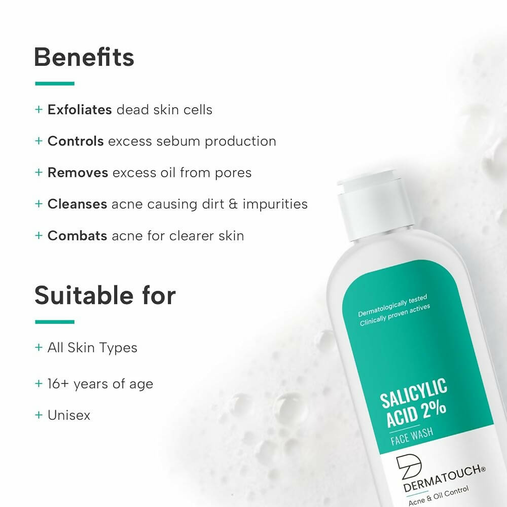 Dermatouch Salicylic Acid 2% Face Wash - Grab2buy