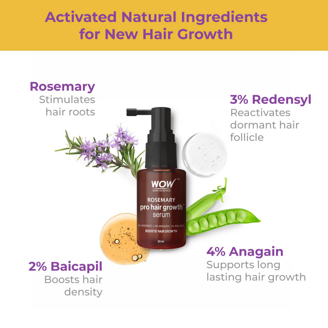 Wow Skin Science Rosemary Pro Hair Growth Serum For Denser Hair  Grab2Buy Dove Grab2Buy