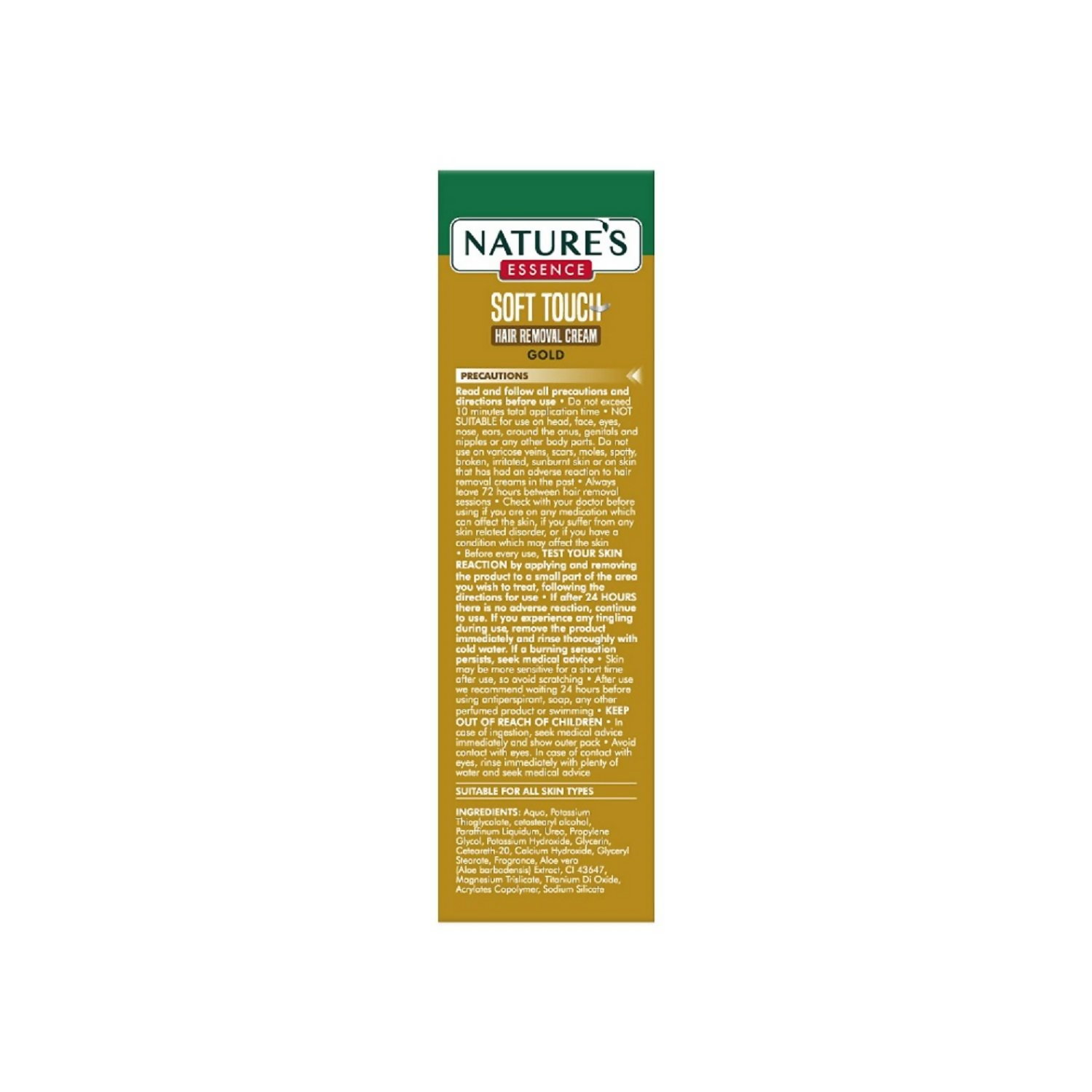 Nature's Essence Hair Removal Cream Gold - For All Skin Types