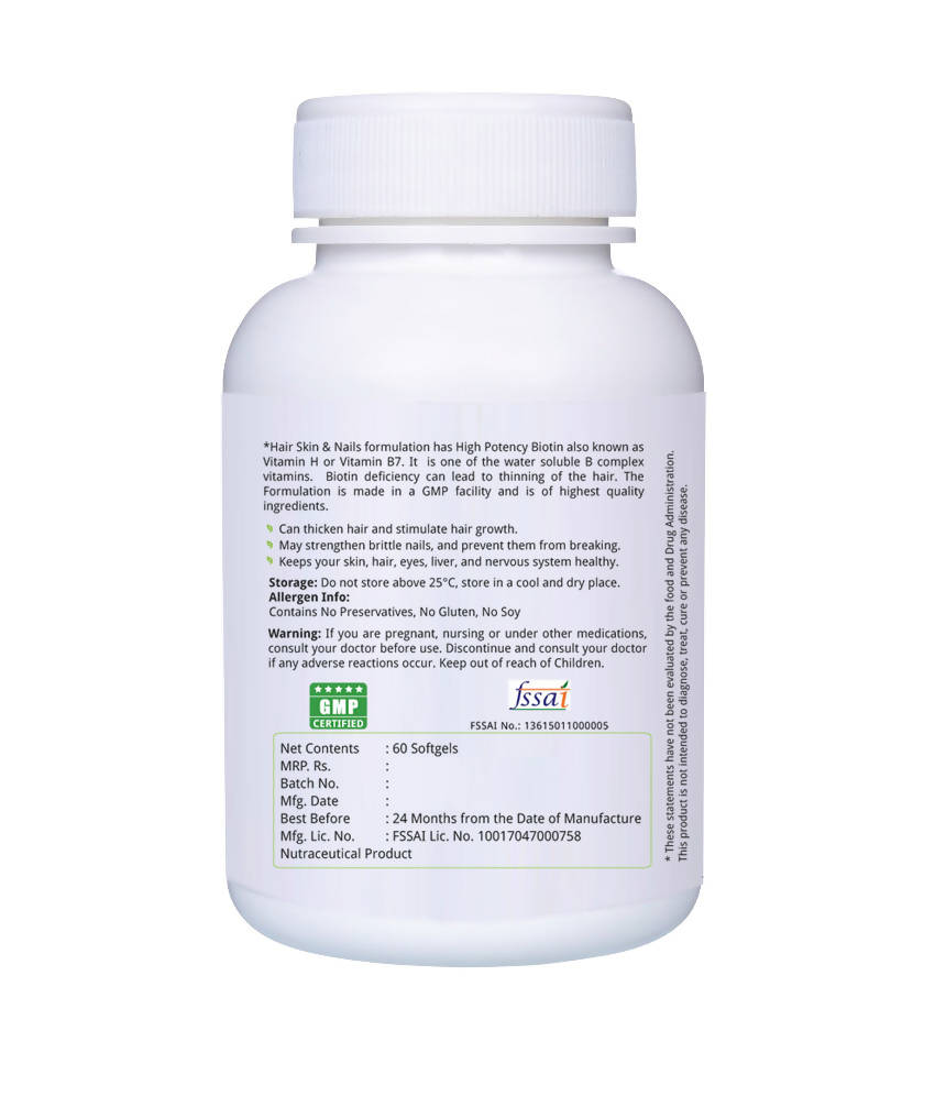 Nature's Velvet Hair, Skin and Nails Softgels 