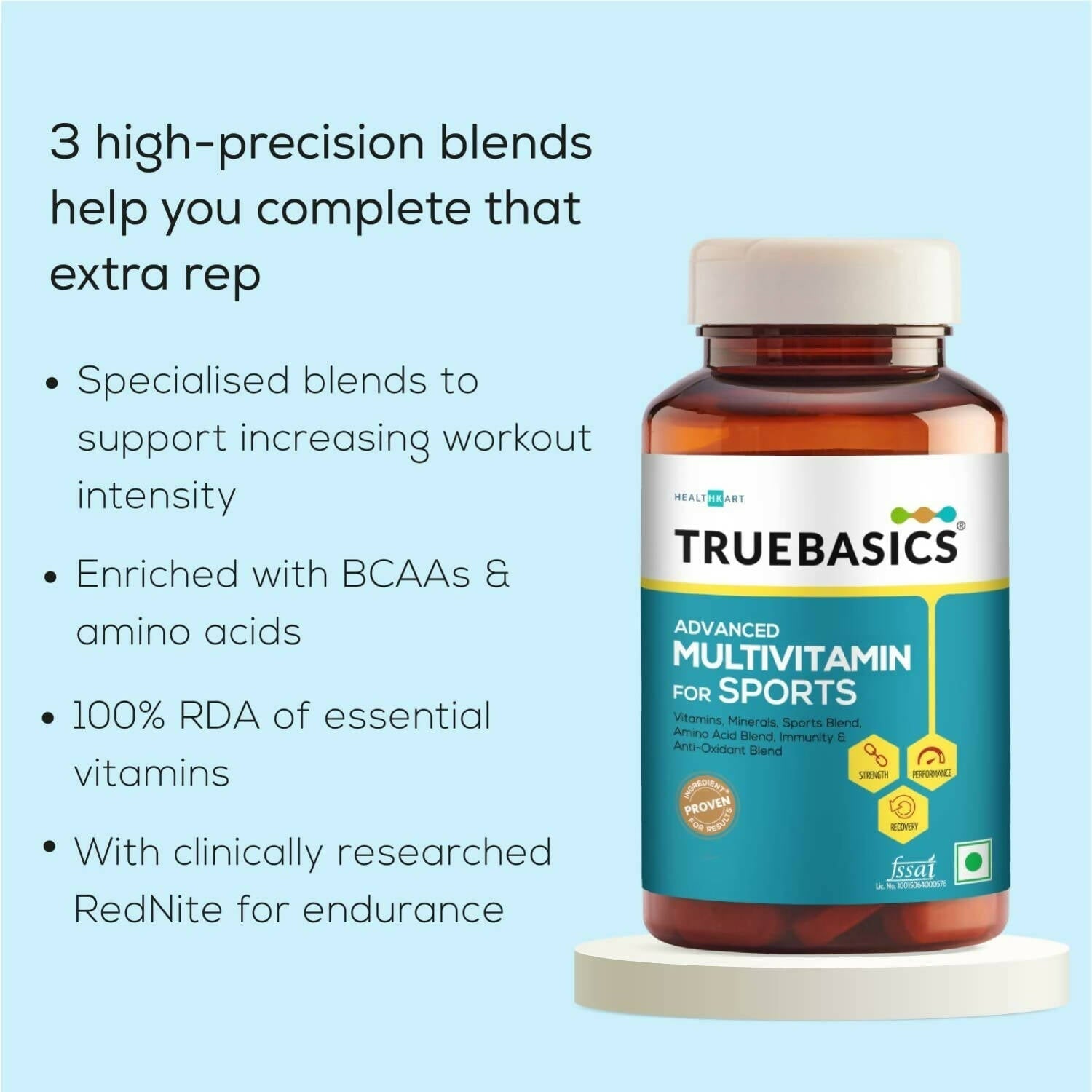 TrueBasics Advanced Multivitamin For Sports 