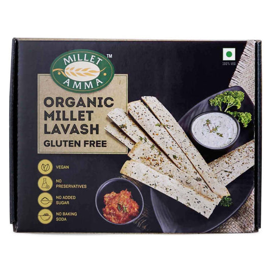 Millet Amma Organic Millet Lavash (Gluten Free) - Grab2buy