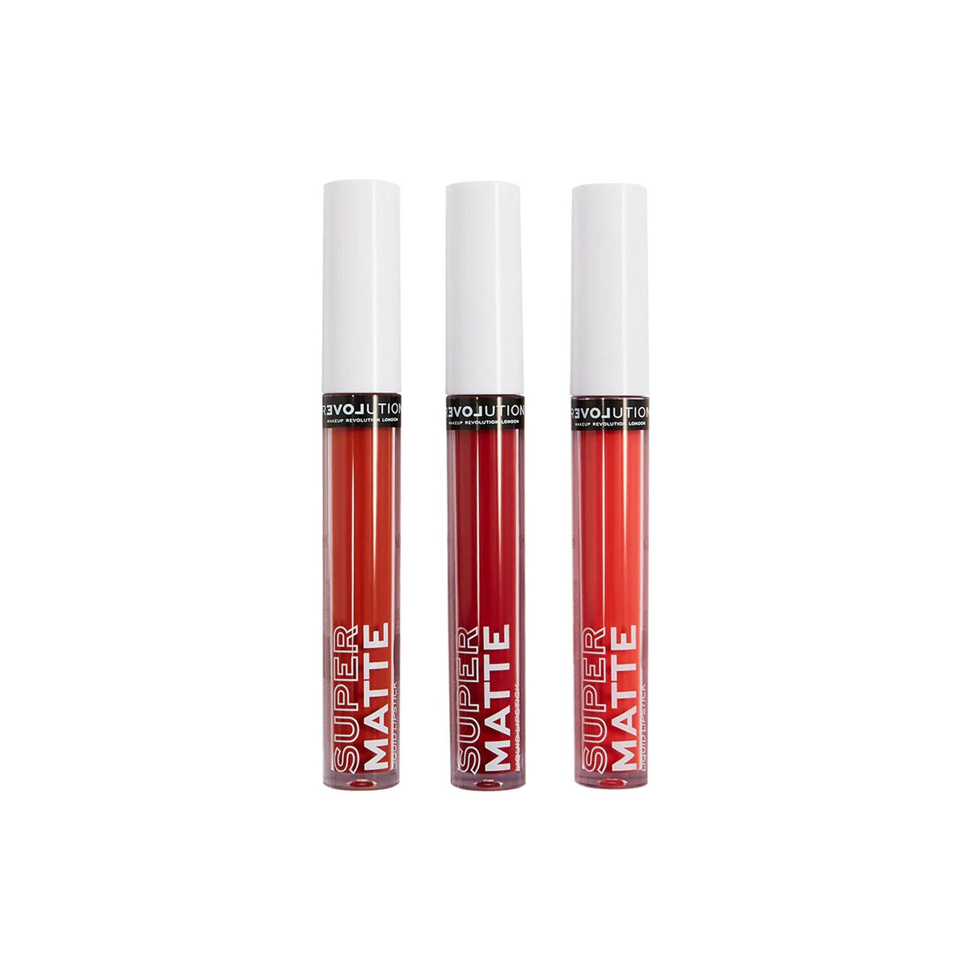 Makeup Revolution Relove Supermatte Liquid Lip Set - Heat