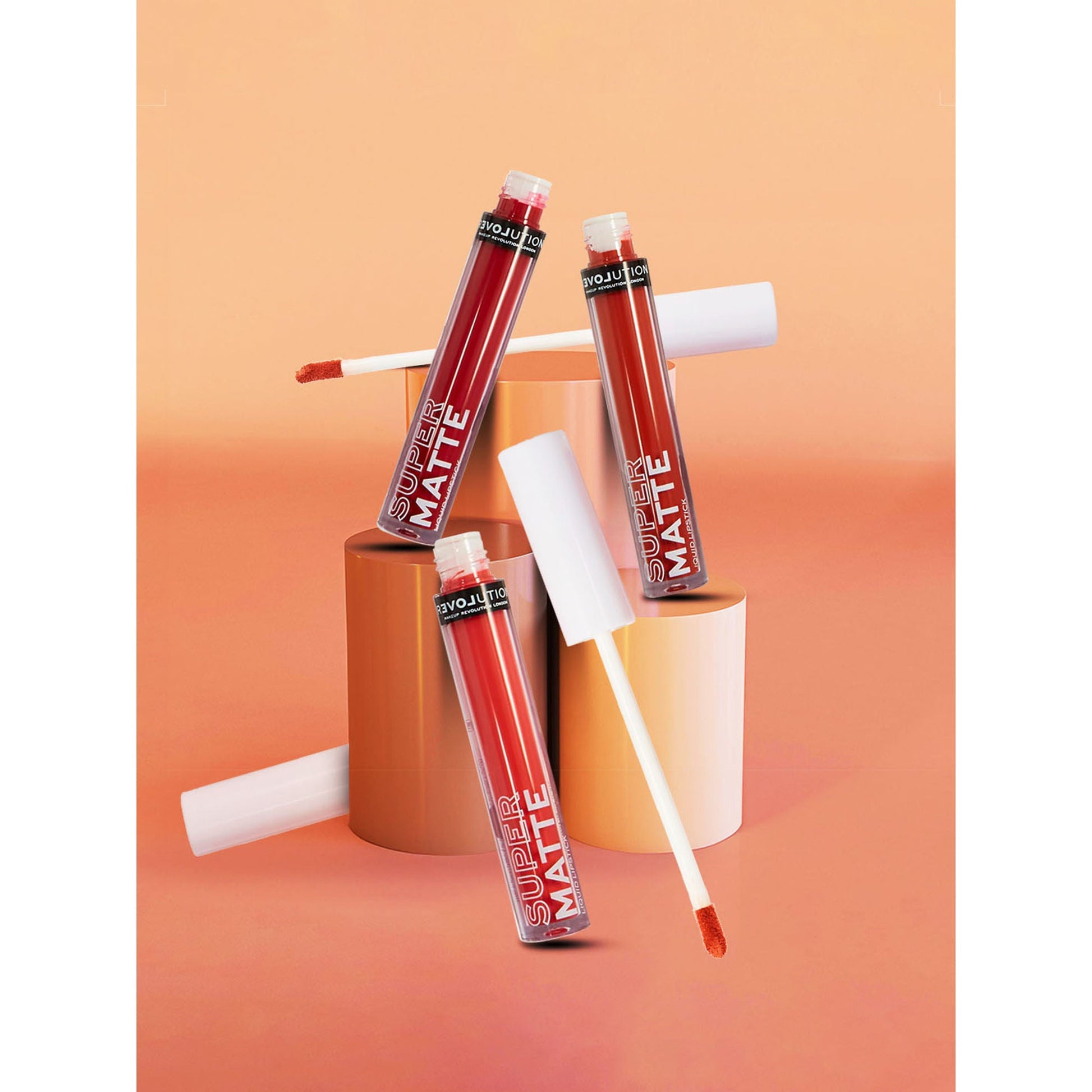 Makeup Revolution Relove Supermatte Liquid Lip Set - Heat