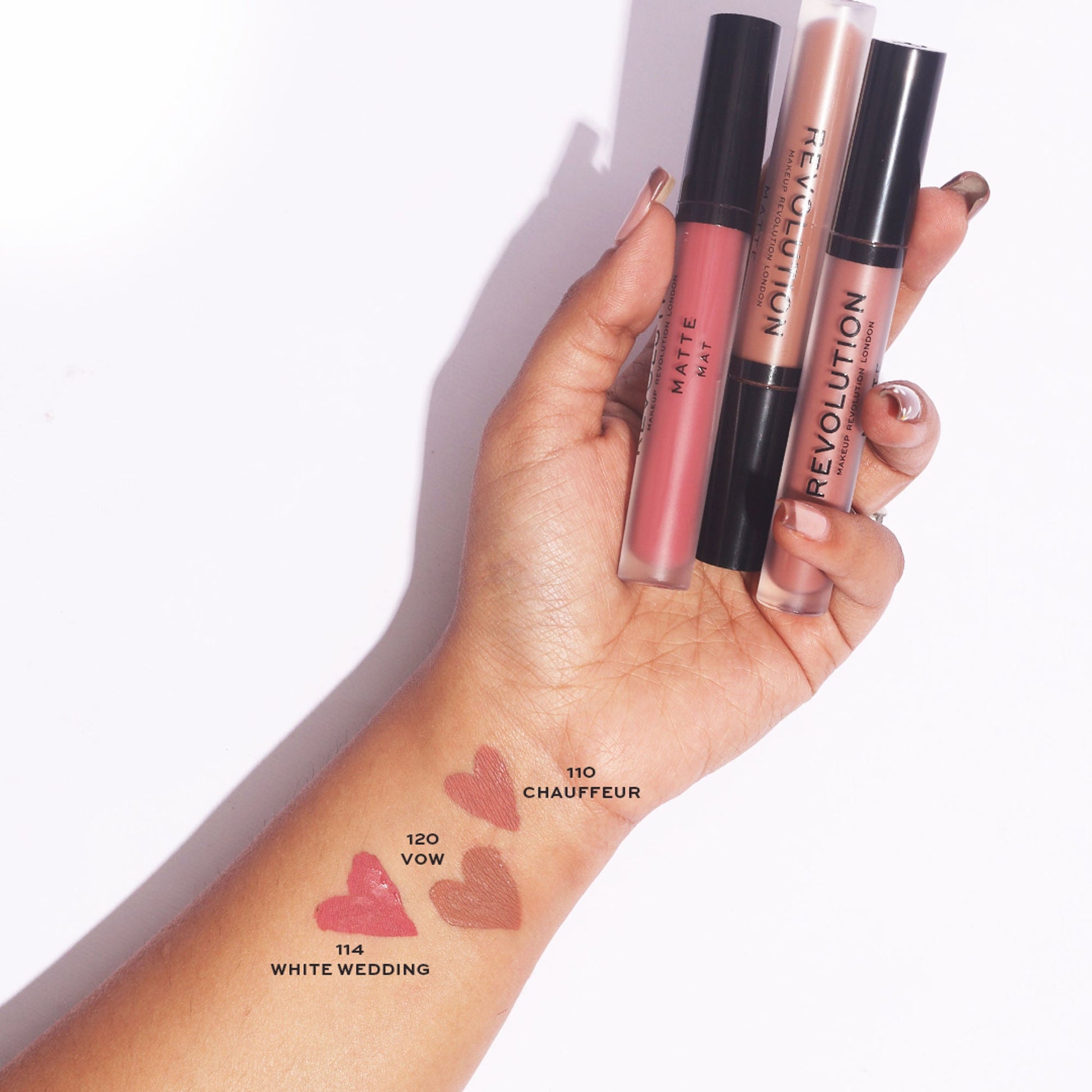 Makeup Revolution White Wedding Matte Lipstick - 114 Matte