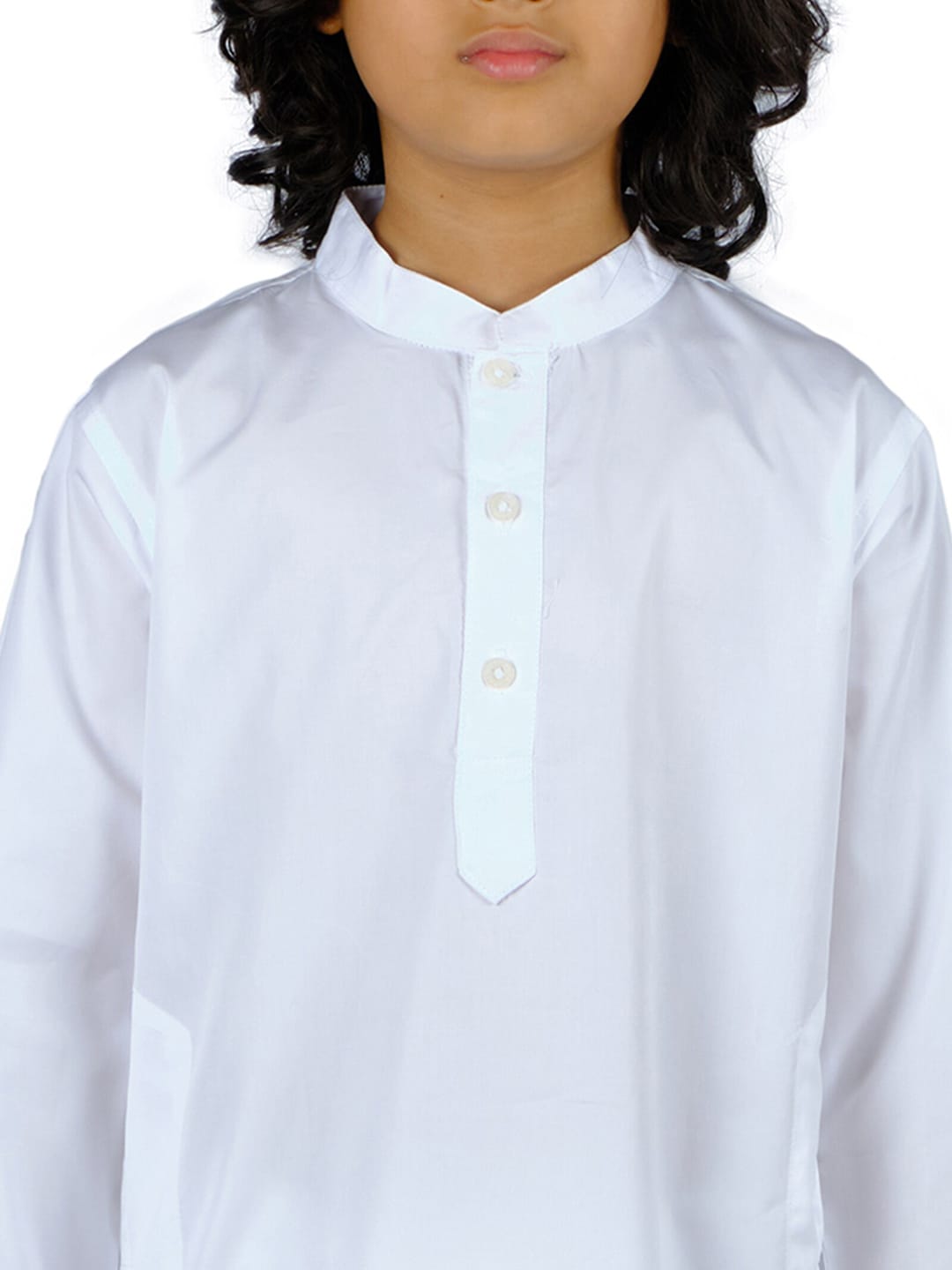 Sethukrishna Boys White Pure Cotton Kurta with Dhoti Pants