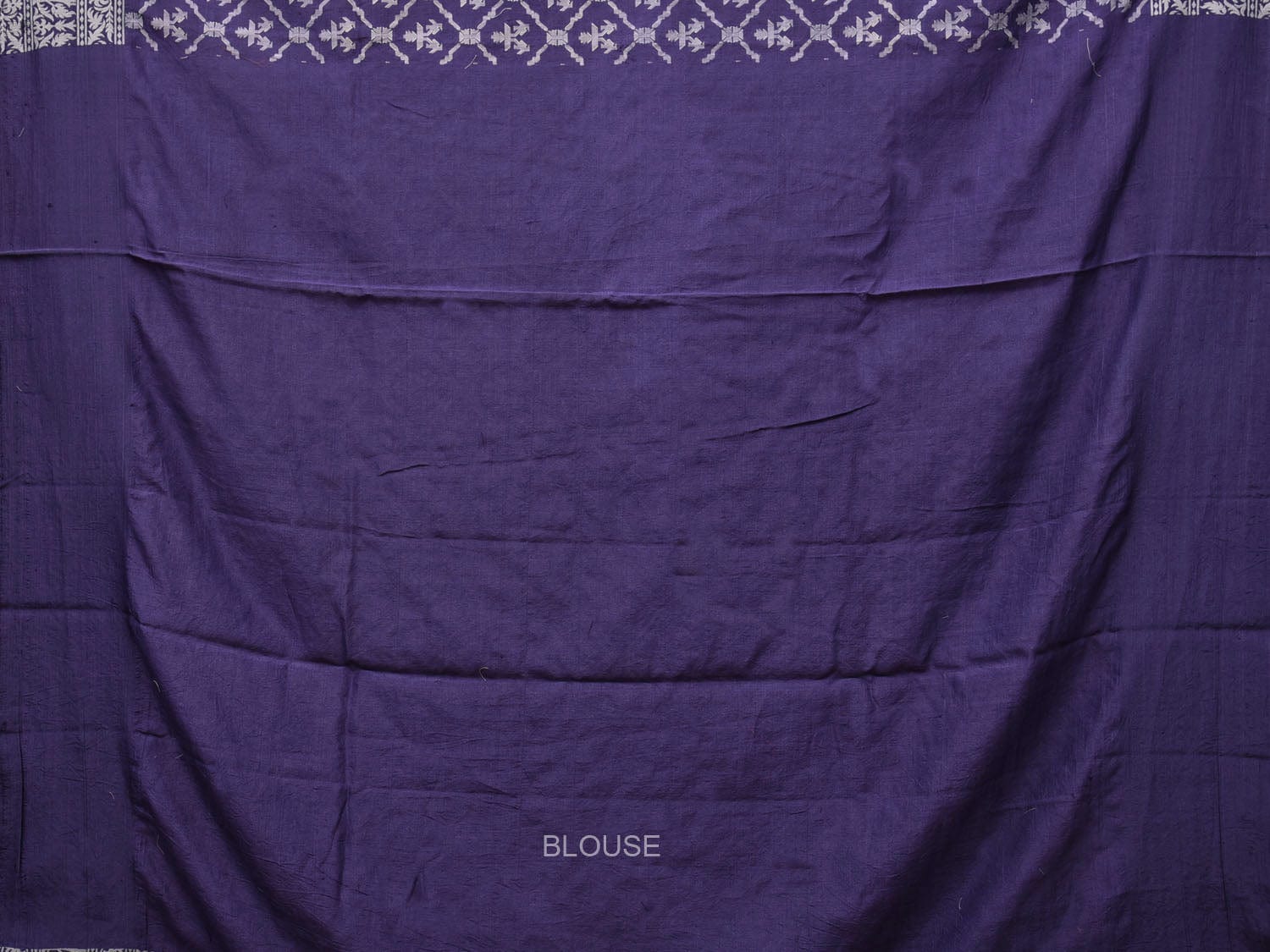 Dark Blue Cut Work Tussar Cotton Handloom Grab2Buy with All Over Jamdani Style Design - Global Threads 