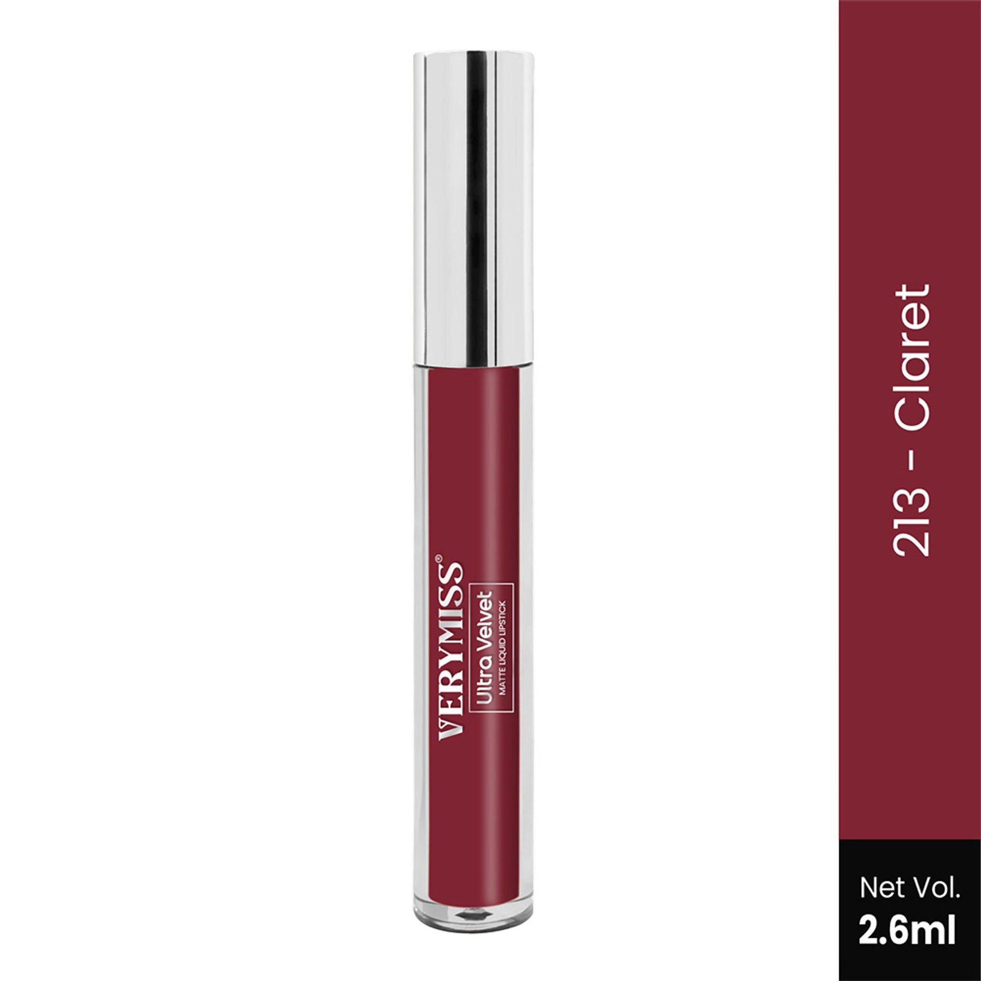 VERYMISS Ultra Velvet Matte Liquid Lipstick - 213 Claret  Grab2Buy VERYMISS Grab2Buy