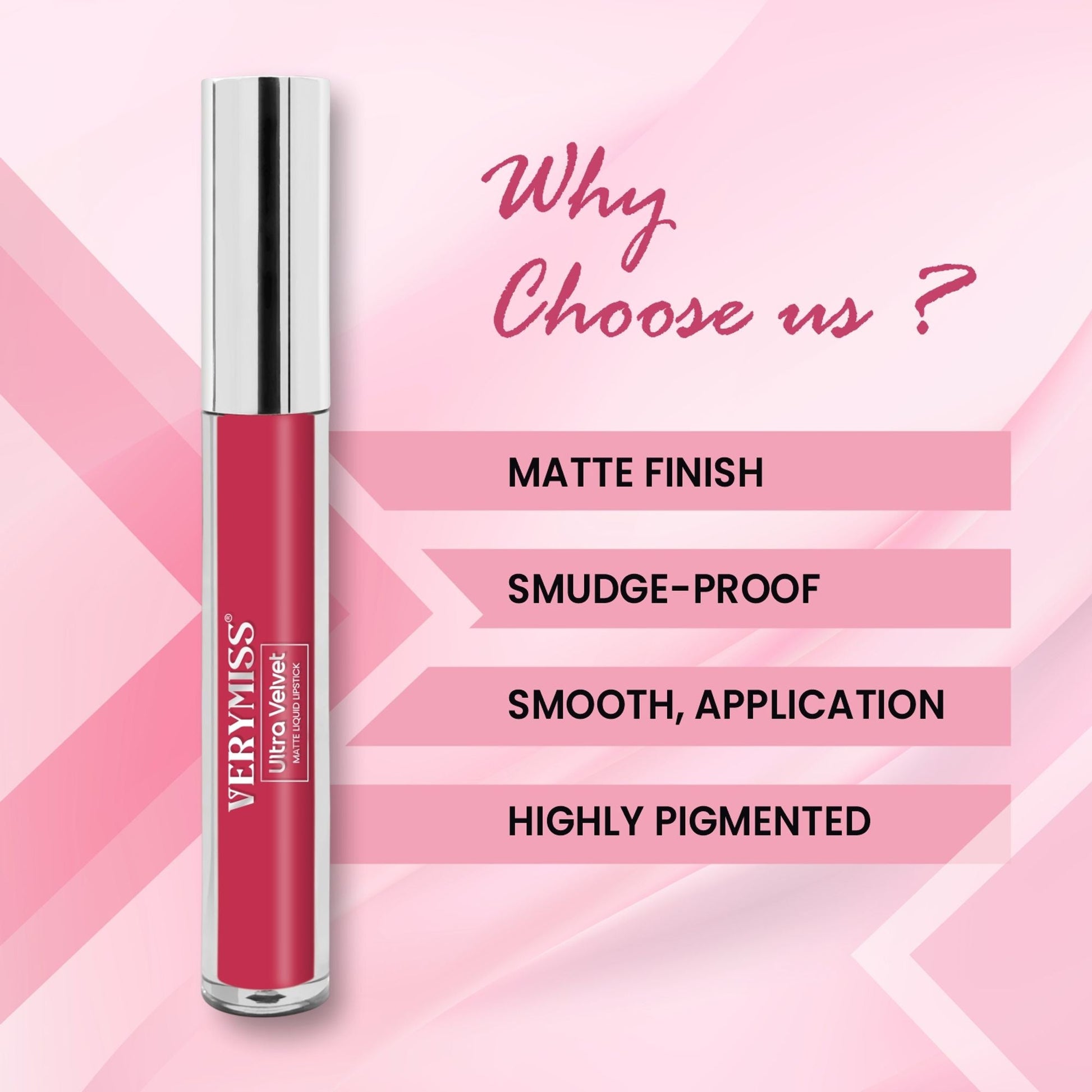 VERYMISS Set Of 4 Long Stay Velvet Matte Non Transfer Lip Color Combo 3  Grab2Buy VERYMISS Grab2Buy