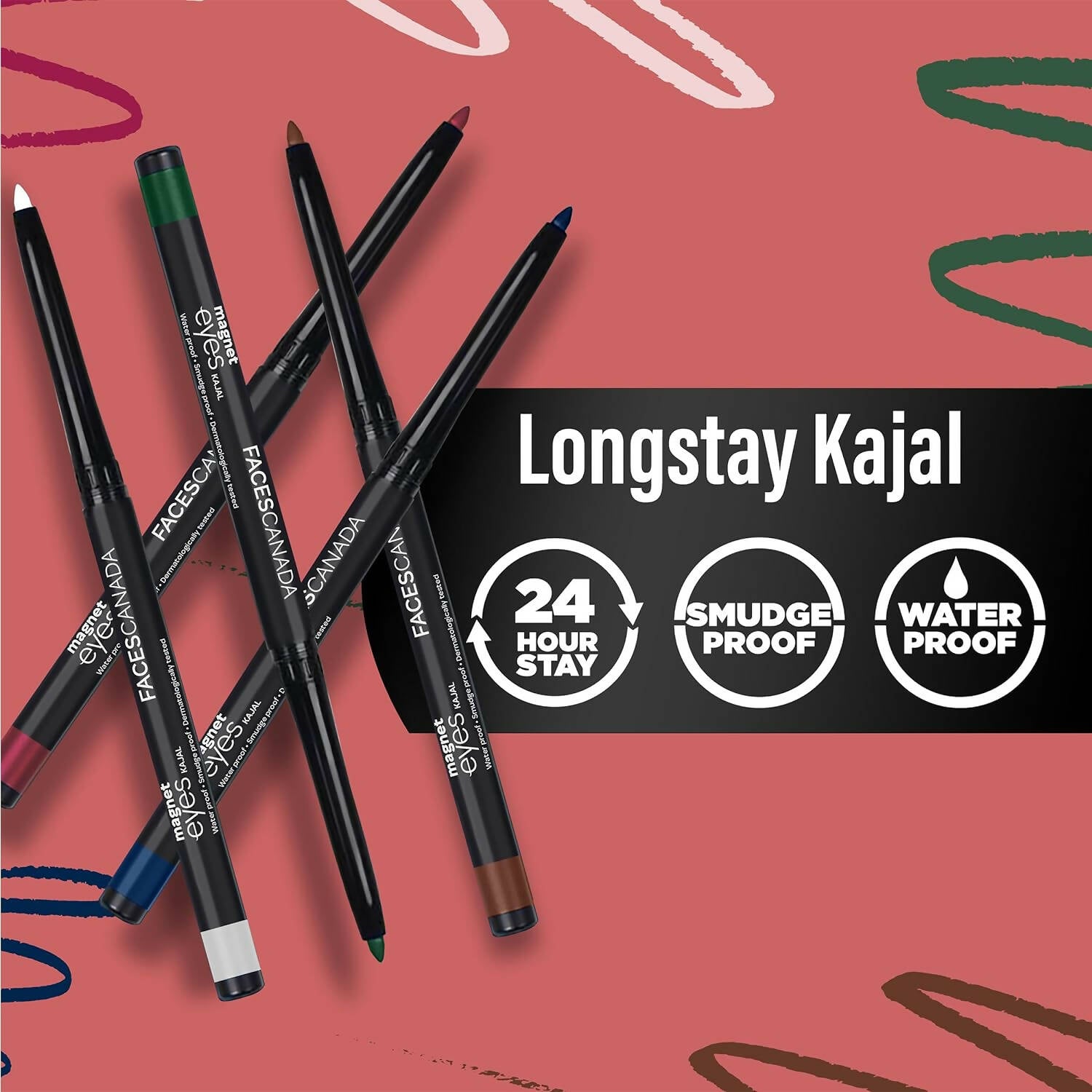 Faces Canada Magneteyes Color Kajal-White Serenity 