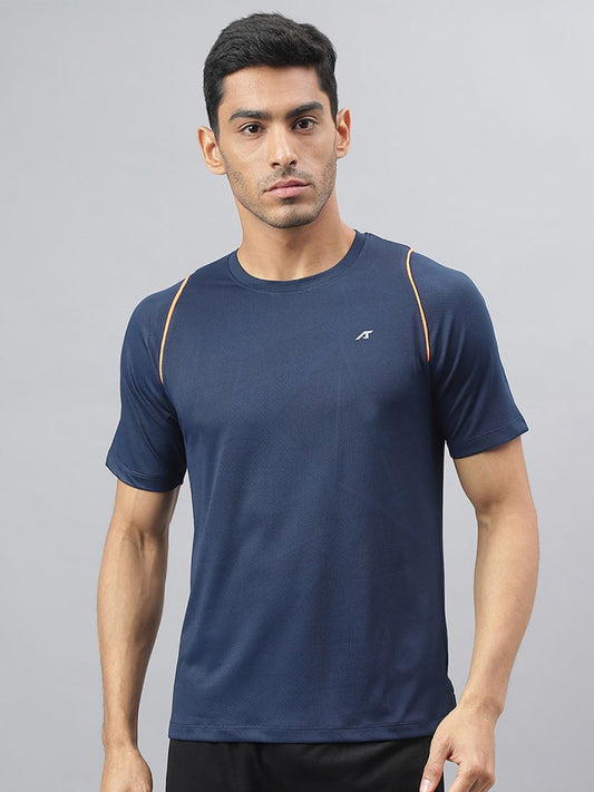Alcis Round Neck Slim Fit Anti-Static T-Shirt 