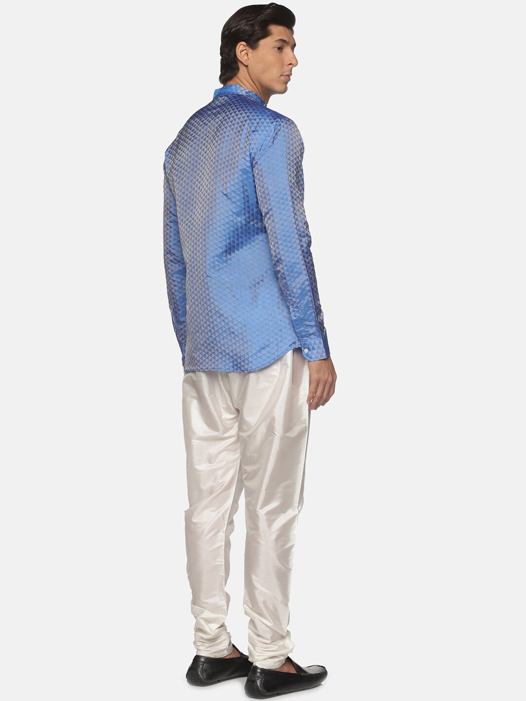Sethukrishna Men Blue Kurta with Pyjamas