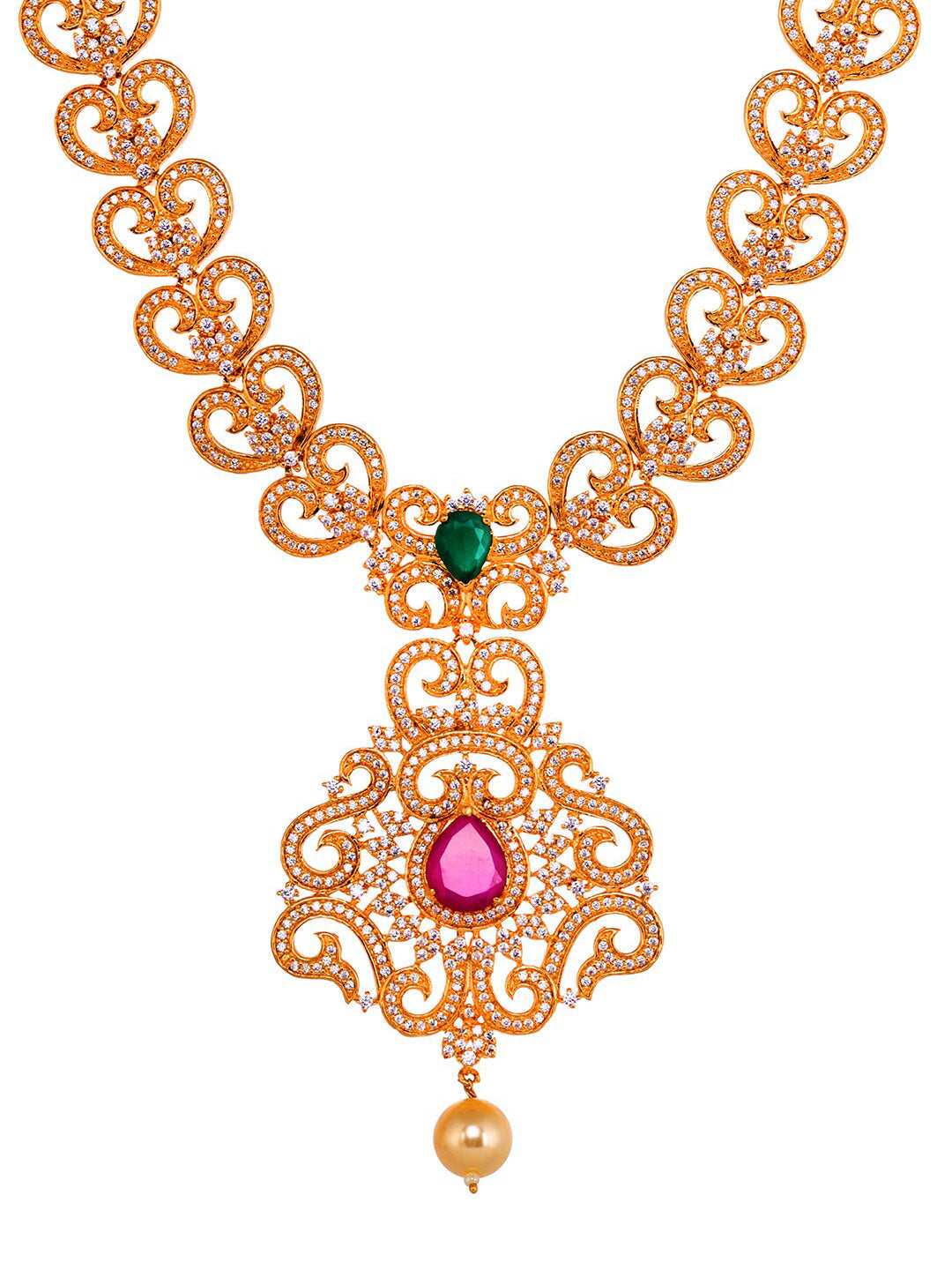 Saraf RS Jewellery Gold-Plated Multi-Colored Jewellery Set - Grab2buy