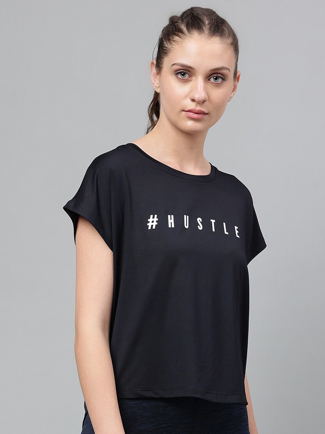 MKH Typography Printed Extended Sleeves Dri-FIT Relaxed Fit T-shirt 