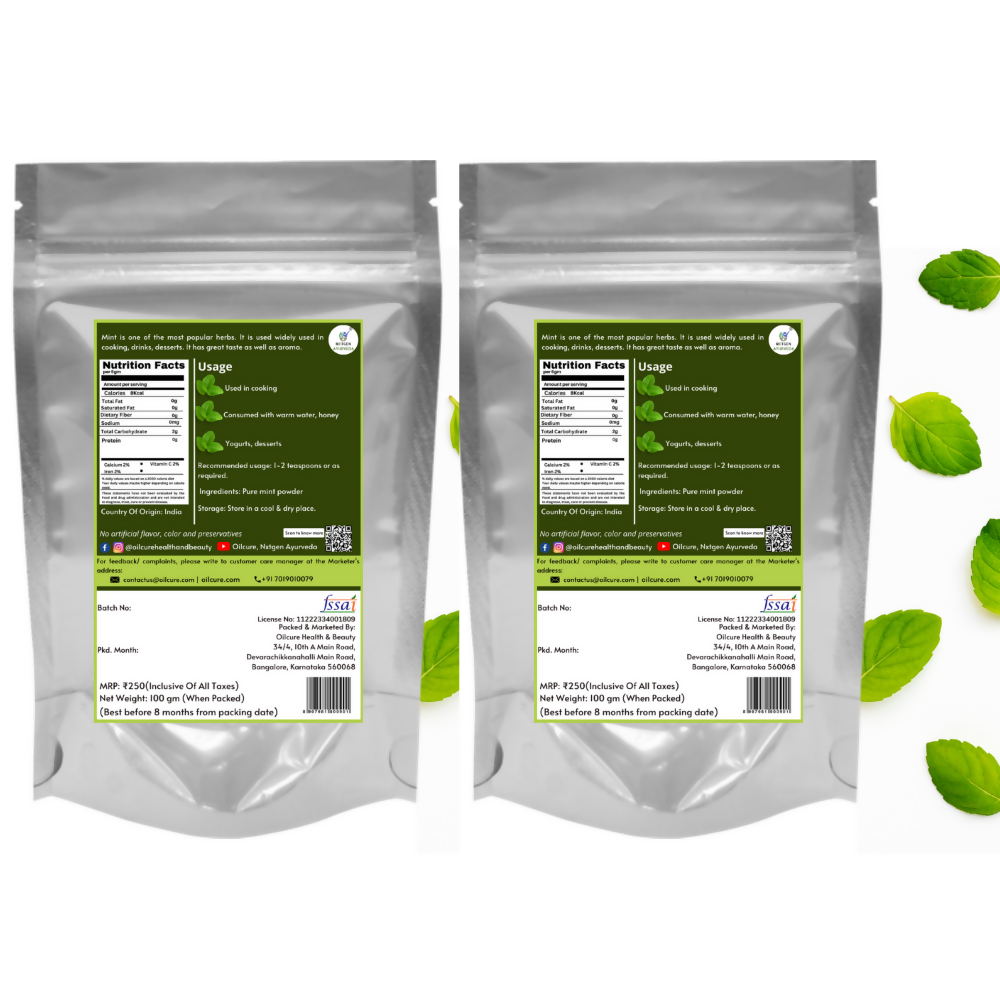 Nxtgen Ayurveda Mint Powder (Pudina) 
