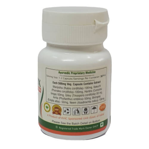 Deep Ayurveda Twakdetox 500mg Veg Capsules 
