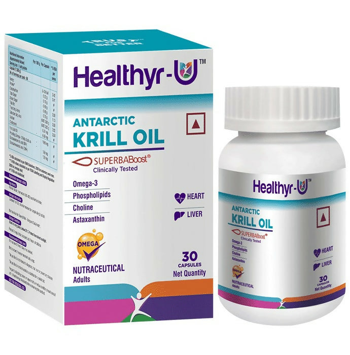 Healthyr-U Antarctic Krill Oil Capsules - Grab2buy