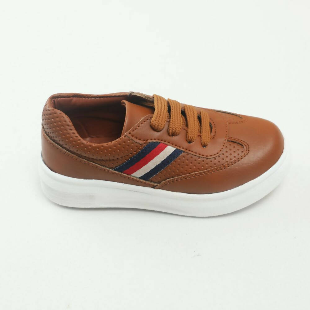 Tiny Bugs Boys Lace Up Casual Sheos - Tan  Grab2Buy Tiny Bugs Grab2Buy