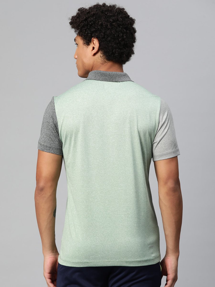 Alcis Colourblocked Polo Collar Anti Static Slim Fit T-shirt 