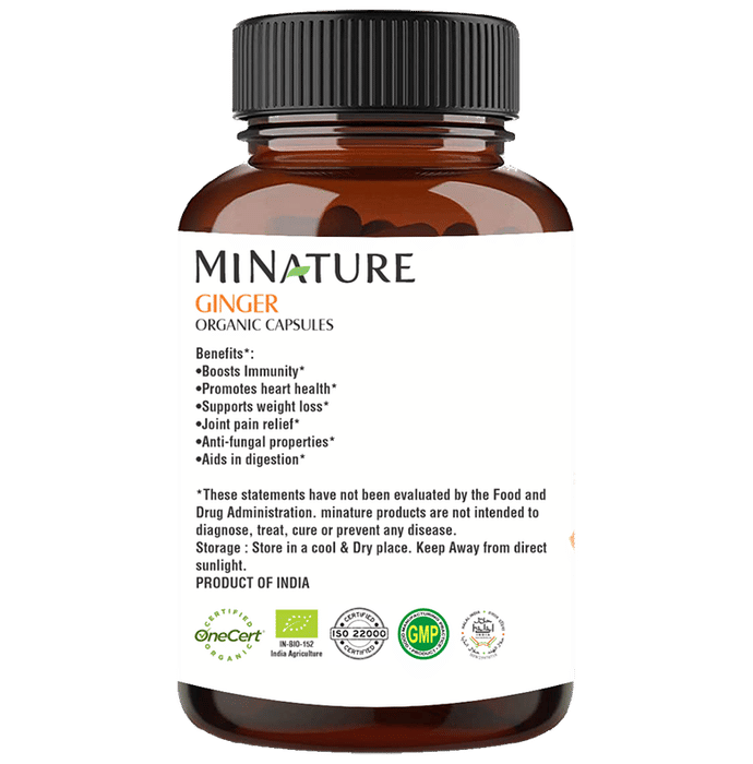 Minature Ginger Organic Capsules 