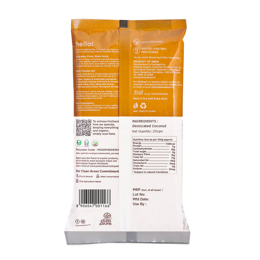 Pure & Sure Organic Desiccated Coconut Powder 