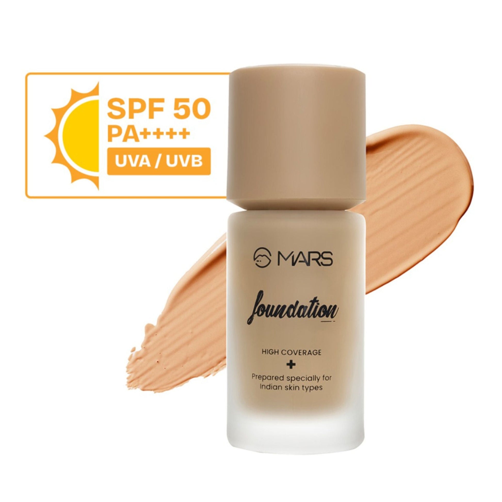 MARS Cosmetics SPF50 PA++++ High Coverage Liquid Foundation - 6 