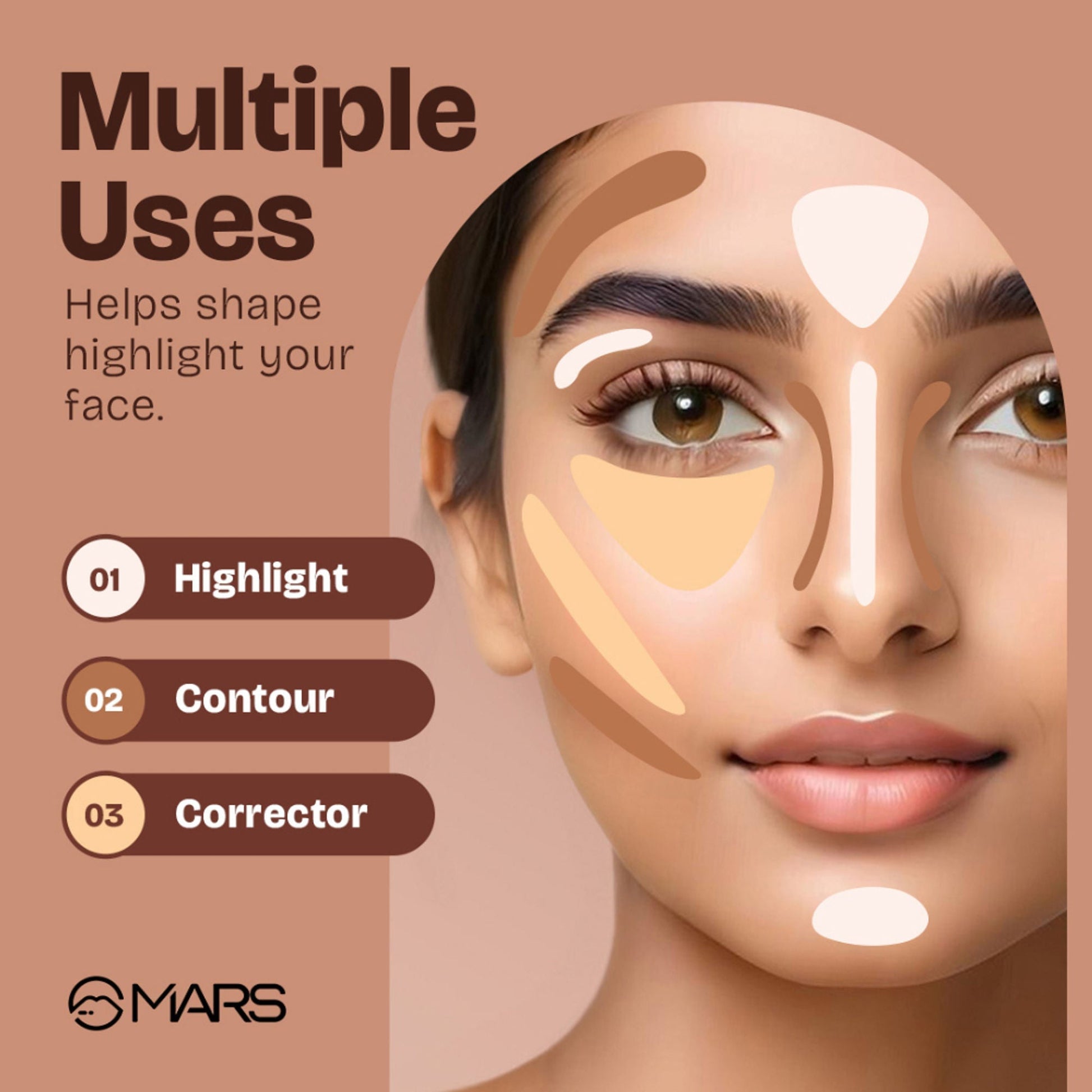 MARS Cosmetics SPF 50 PA++++ Cancel Concealer - 03 Dreamy Beige 