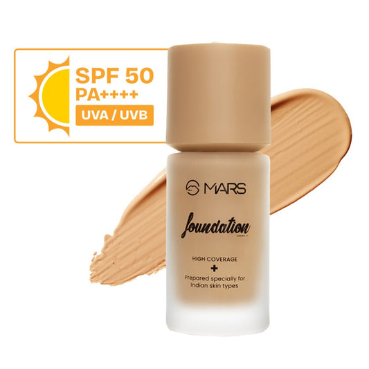 MARS Cosmetics SPF50 PA++++ High Coverage Liquid Foundation - 5.5 