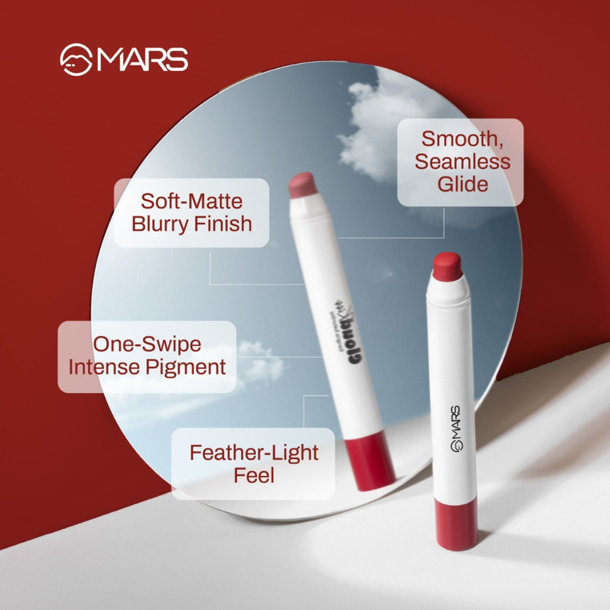 MARS Cosmetics Cloud Kiss Soft - Matte Lip Crayon - 11 Stromy Brown 