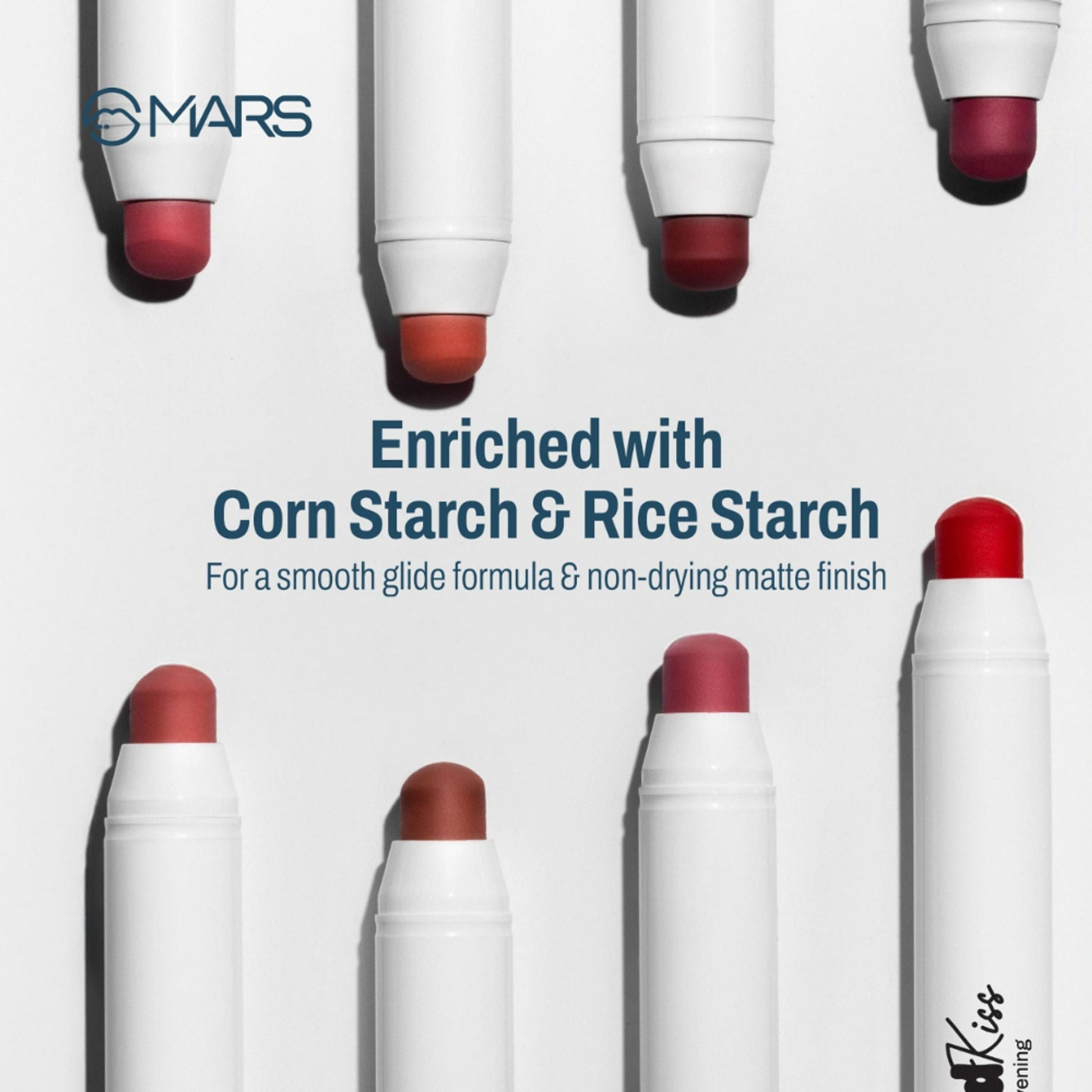 MARS Cosmetics Cloud Kiss Soft - Matte Lip Crayon - 11 Stromy Brown 