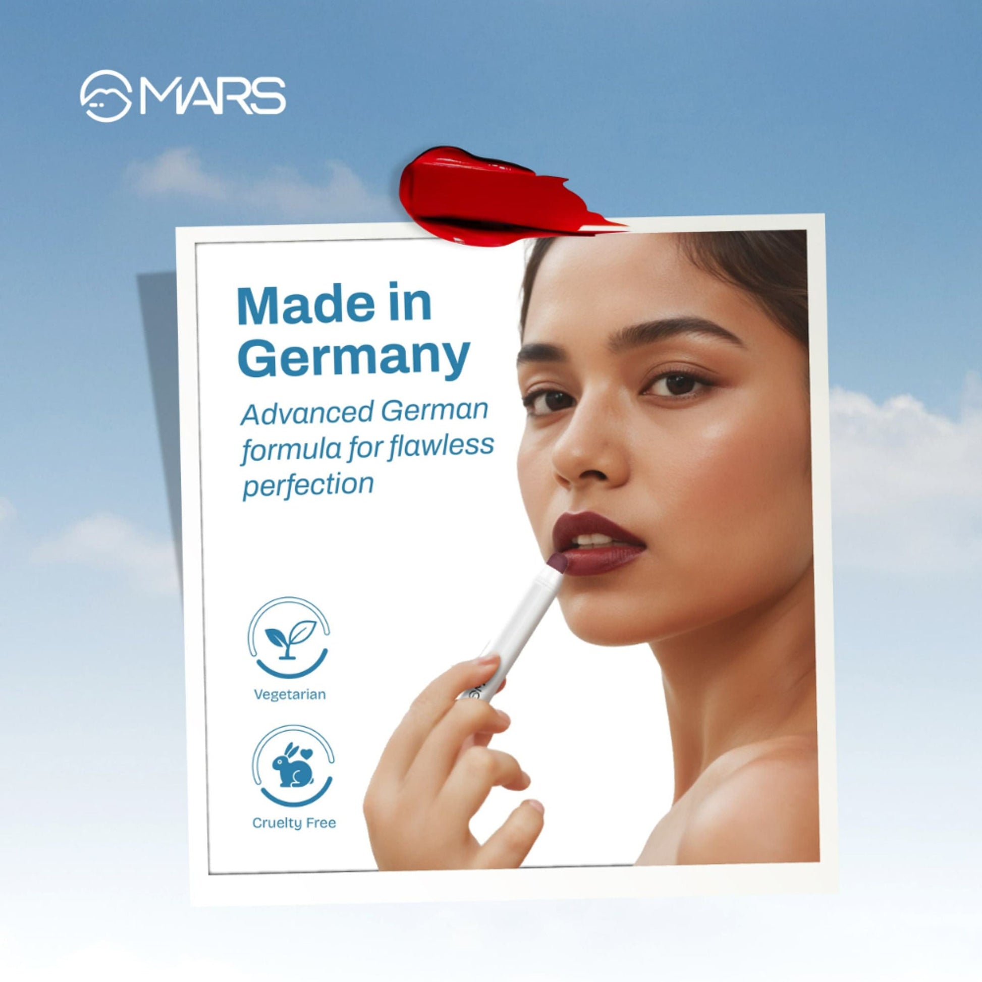 MARS Cosmetics Cloud Kiss Soft - Matte Lip Crayon - 17 Dawn Nude 