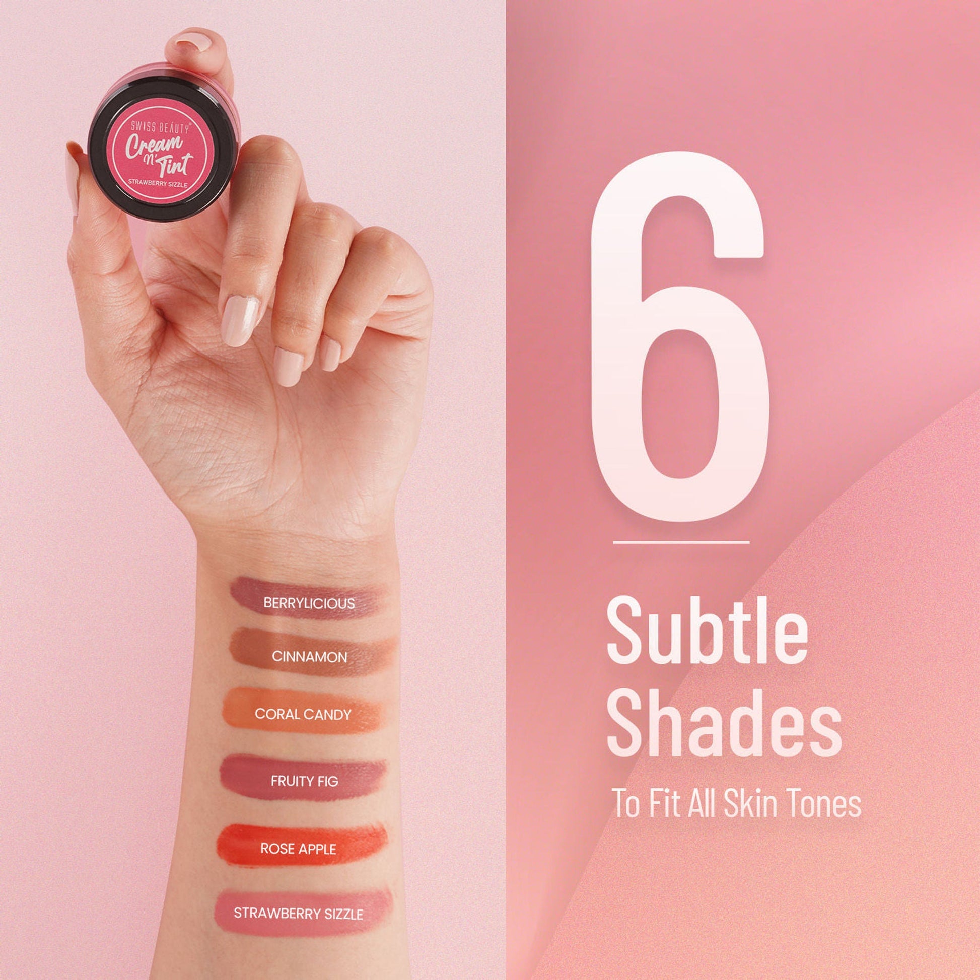 Swiss Beauty Lip & Cheek Cream - Fruity Fig