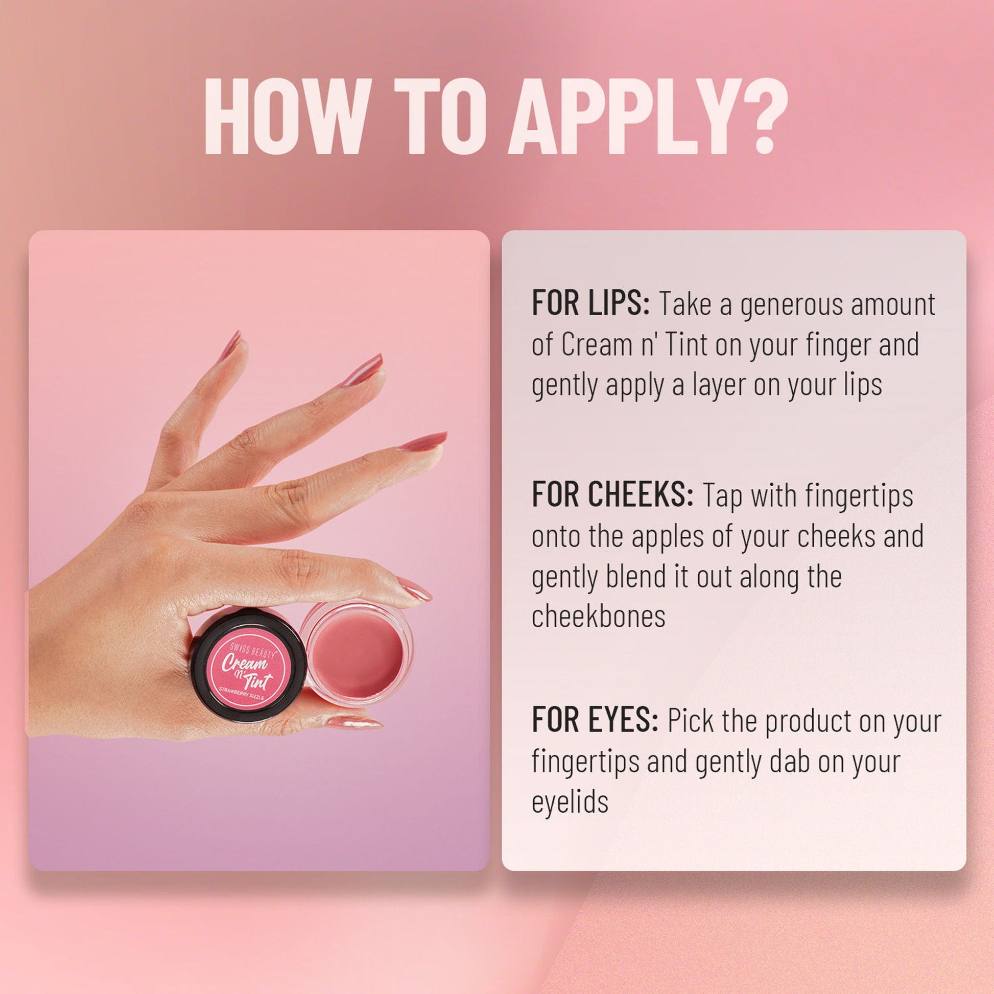 Swiss Beauty Lip & Cheek Cream - Fruity Fig