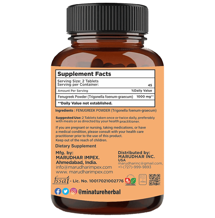 Minature Fenugreek Tablets 